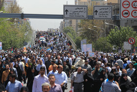 راهپیمایی روز جهانی قدس باحضور رییس جمهوری